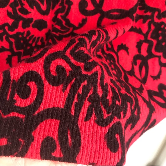 Sag-harbor Floral Short Sleeve Sweater SZ M - Picture 7 of 11